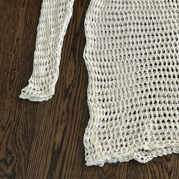 Nasty Gal Long Sleeve Crochet Swim Coverup.Dress - Picture 3 of 10